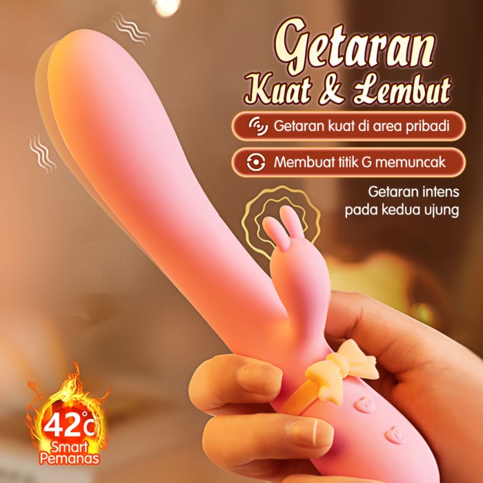 Rabbit Vibrator MIZZE Alat Bantu Toys Wanita USB Charge