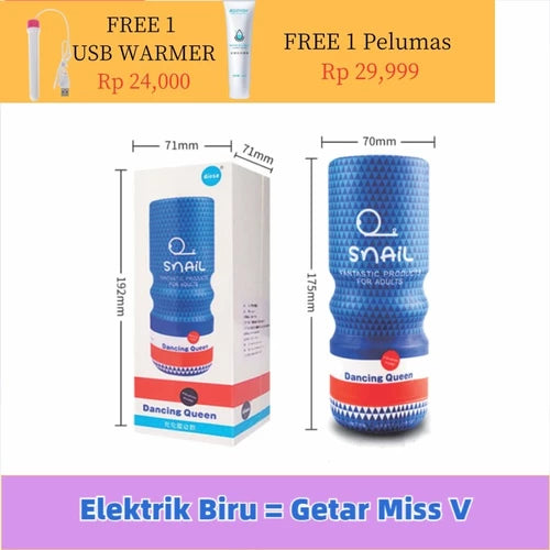 Tenga Snail Cup Getar Electric Alat Bantu Pijat Pria Toys