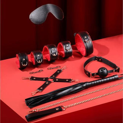 OHAYO Set Pengekangan Merah Hitam Paket Alat Bantu Seks Pasangan