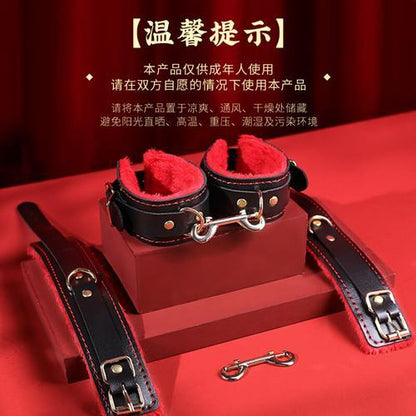 OHAYO Set Pengekangan Merah Hitam Paket Alat Bantu Seks Pasangan