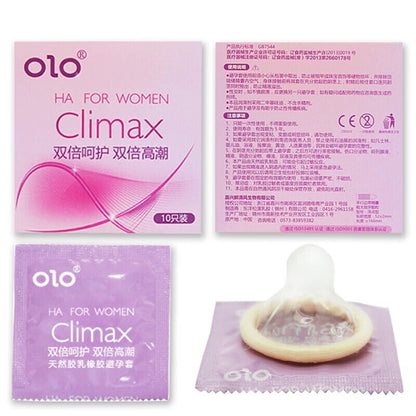 Kondom Hyaluronic Acid Ultra Tipis 001 Condom - 10 pcs(1 box) - PINK